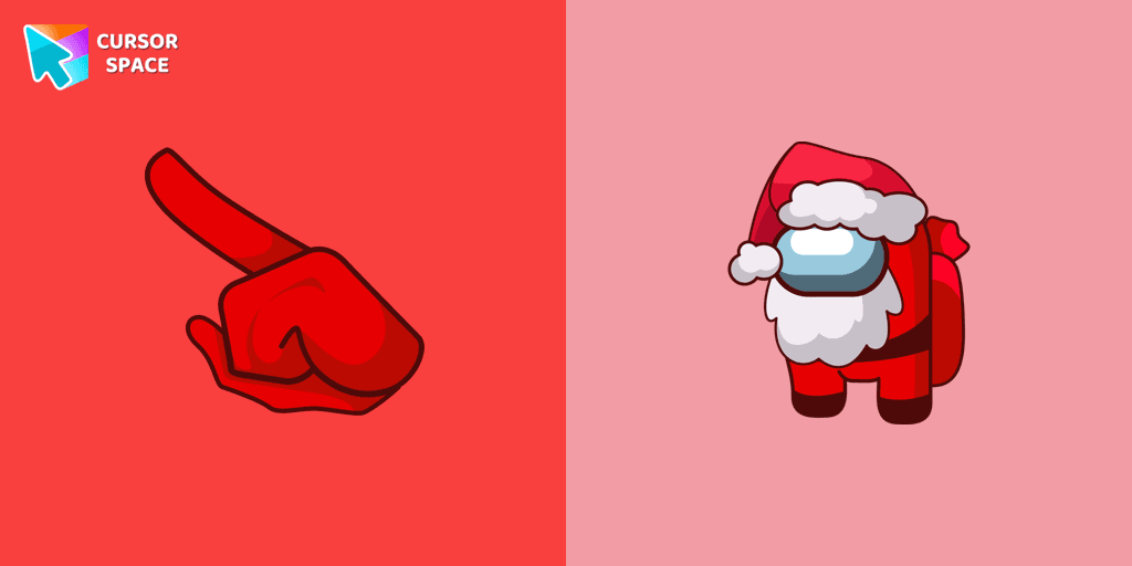 Among Us Santa Character cursor pack